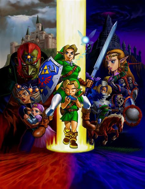 Characters Poster Art - The Legend of Zelda: Ocarina of Time 3D Art Gallery