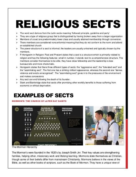 Religious sects