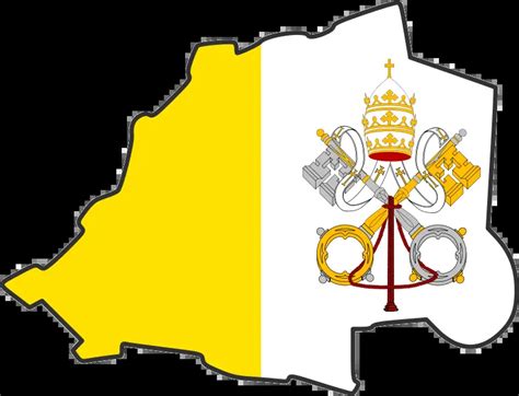 Vatican City Flag Map • Mapsof.net