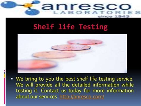 Shelf life Testing