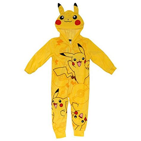 AME Pokemon Pikachu Hooded Sleepwear Loungewear Pajamas (4) - Walmart ...