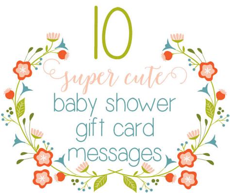 Top 10 Baby Shower Gift Card Messages – Little Girl's Pearls