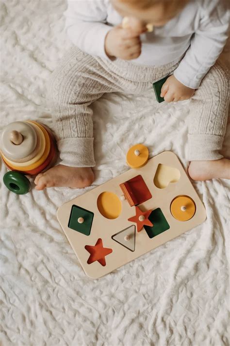 Color sorting toy geometric puzzle montessori toys wooden etsy – Artofit