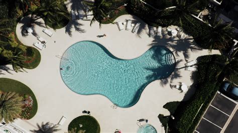 Aerial Shot of a Swimming Pool · Free Stock Video