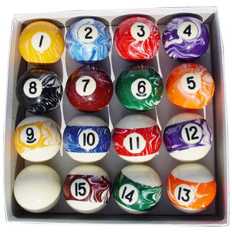 Marble Pool Balls | BorderBilliards.com