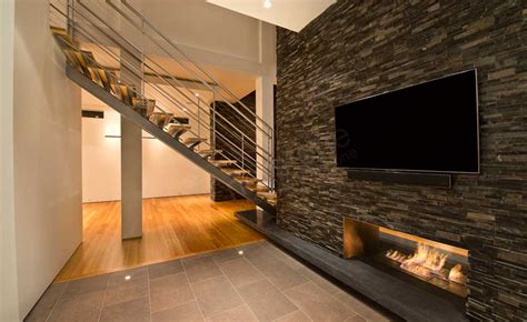 Interior Stacked Stone Veneer Wall Panels | Interior Wall Cladding