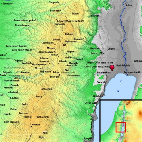 Bible Map: Beth-arabah