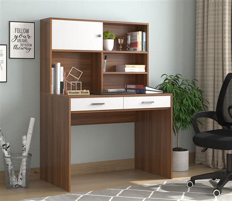 Buy Mabel Study Table with Drawer Storage & Bookshelf (Exotic Teak Finish) Online in India at ...