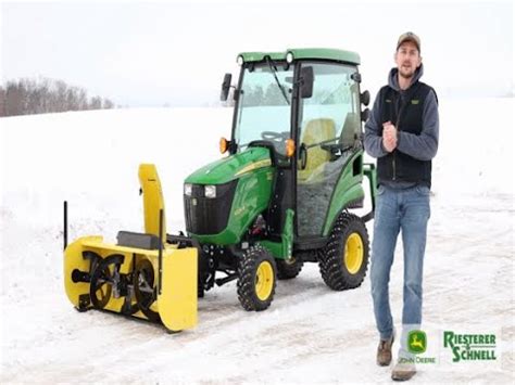 John Deere 1025R Tractor Package with Cab and Snow Blower | Riesterer ...