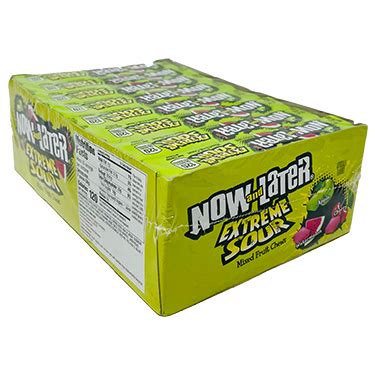 Now and Later Extreme Sour 24ct Box - RiverfrontGifts.com