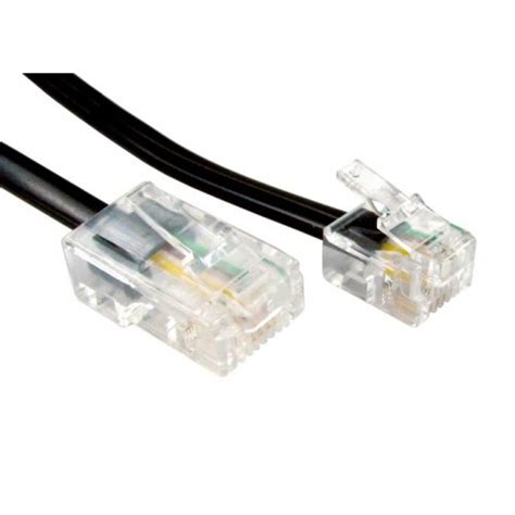 5m RJ11 - RJ45 Cable, Black from £0.90