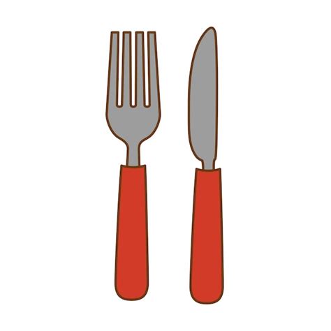 Premium Vector | Fork and knife