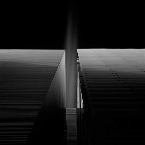 Dark Bw Black Building Illustration Art iPad Wallpapers Free Download