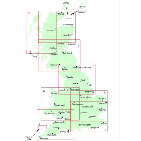 Wall Maps - Northern England Regional Road Map - Wall Map 4