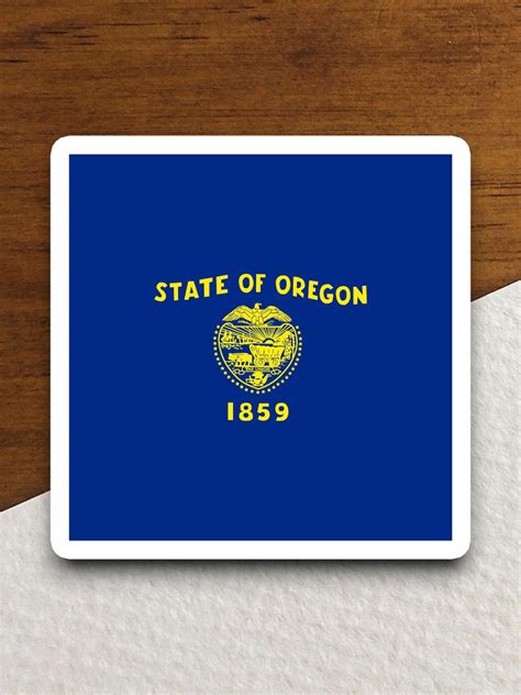 Oregon Flag Sticker, Oregon Sticker, Die Cut Sticker, State Flag ...