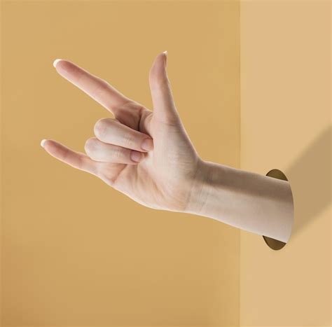 Premium Photo | Expressive hand gestures in studio