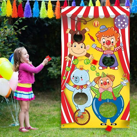 Carnival Toss Games with 3 Bean Bag, Fun Carnival Game for Kids and ...