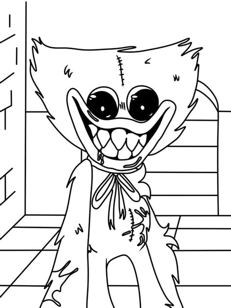 Poppy Playtime Huggy Wuggy coloring page - Download, Print or Color ...