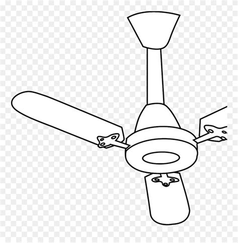 Download Ceiling Fan Outline Clip Art, Icon And Svg - Ceiling Fan Clip Art - Png Download ...