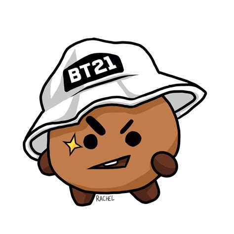 Leika Mewarnai Bt21 Drawing Shooky - IMAGESEE