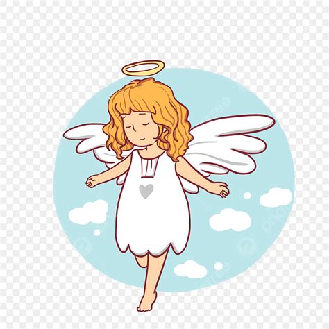 Little Angel White Transparent, Cartoon Lovely Little Angel Angel, Angel Clipart, Little Girl ...