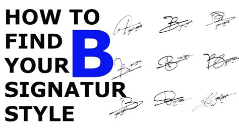 B signature | B signature Style | How to make signature style of my ...