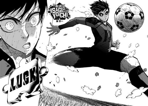 an anime character is kicking a soccer ball