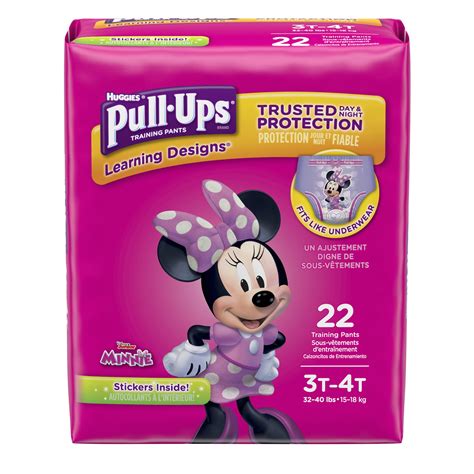 Pull-Ups Girls' Learning Designs Training Pants, Size 3T-4T, 22 Count - Walmart.com - Walmart.com