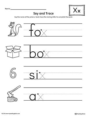 Free Letter X Worksheets For Preschool | Onvacationswall.com