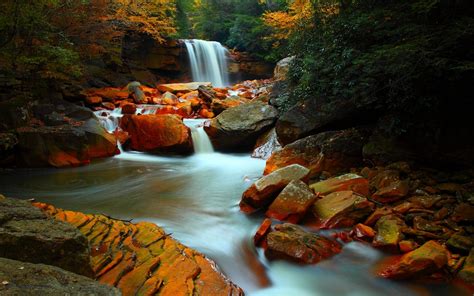 Forest Waterfalls Red rocks Blackwater Canyon Trail National Forest ...