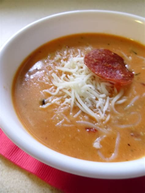 Yeast Free- Pain Free: Pepperoni Pizza Soup