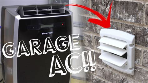 How to install a PORTABLE AC unit in the GARAGE, on a BUDGET!!! - YouTube