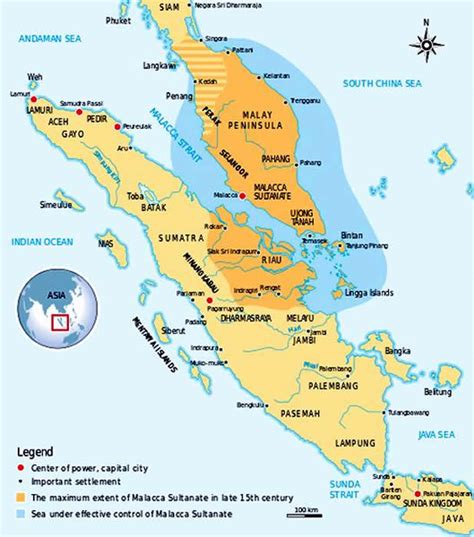 Picture Information: Map of Malacca Sultanate