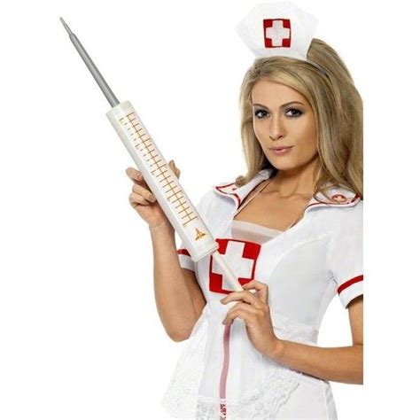 Giant Syringe Novelty Costume Accessory ($10) liked on Polyvore featuring costumes, white ...