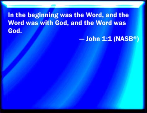 Bible Verse Powerpoint Slides for John 1:1