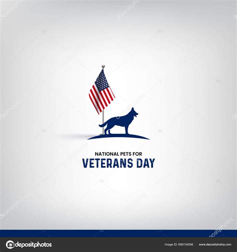 National Pets Veterans Day National Veterans Day Stock Vector by ...