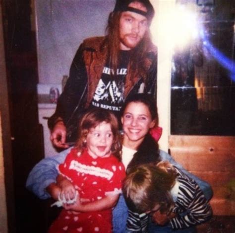 Axl Rose with Erin Everly, 1990.