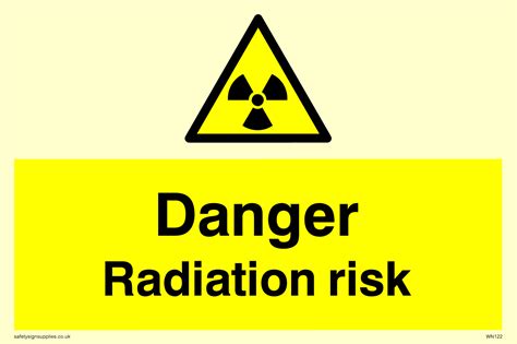 danger radiation risk from Safety Sign Supplies