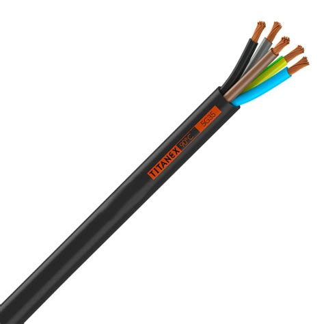 6mm 5 Core H07 RNF Rubber Cable by Titanex – 5 Three Phase 32A