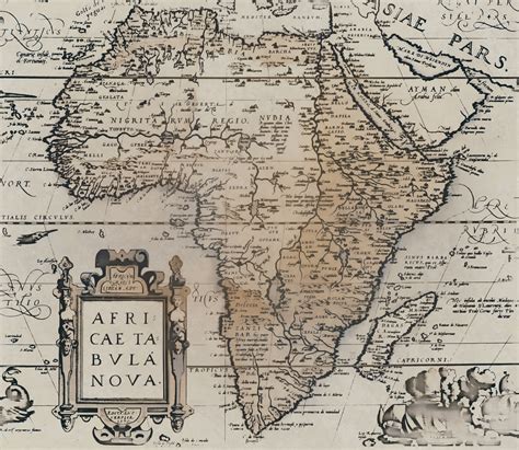 Vintage Africa Map Wallpaper - Antique Style | Happywall