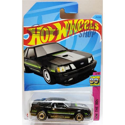 '84 Mustang SVO Black Hot Wheels 2023 Mainline - MINIATURE TOY SHOP