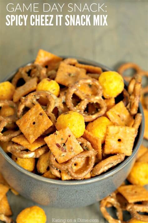 Easy Spicy Cheez-It Snack Mix Recipe - Eating on a Dime