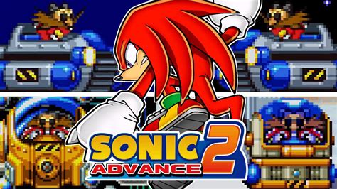 SONIC ADVANCE 2 - All Bosses (As Knuckles) - YouTube