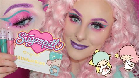 SUGARPILL X LITTLE TWIN STARS MAKEUP TUTORIAL | beccaboo - YouTube