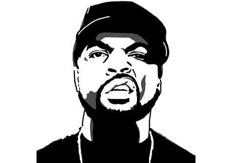 Ice Cube SVG PNG NWA Ice Cube Rapper Clipart Americas Most Wanted ...