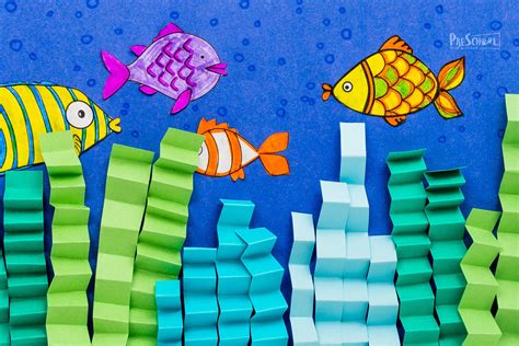 🐠 Super Cute Printable Paper Fish Craft for Preschoolers