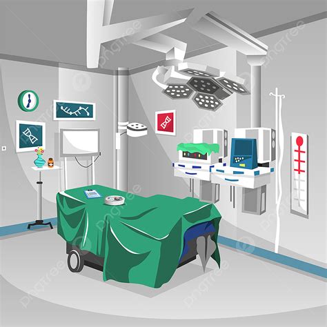 Hospital Surgery Room Vector Hd PNG Images, Clean Surgery Room At ...