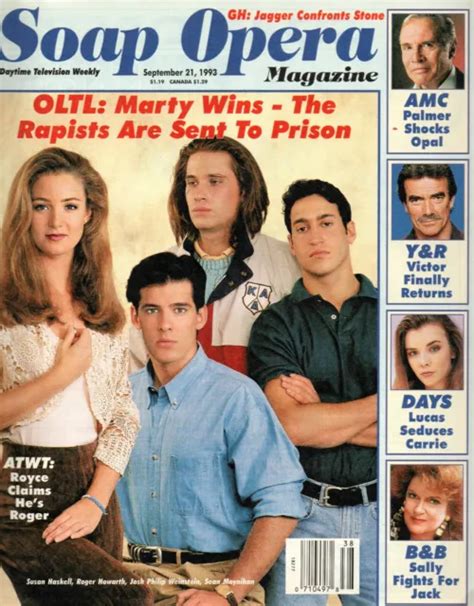 SOAP OPERA MAGAZINE Sept. 21 1993 Susan Haskell Roger Howarth One Life ...