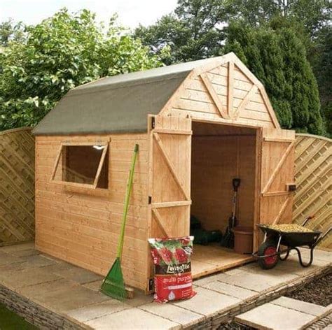 8 x 8 Waltons Dutch Barn Tongue and Groove Apex Garden Shed - What Shed