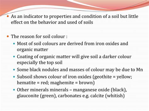 SOLUTION: Chapter 4 soil colour texture structure - Studypool